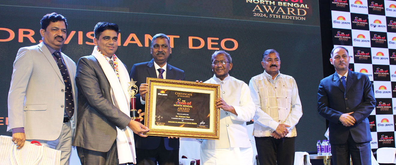 Dr. Vishant Deo has been awarded with THE ICON OF NORTH BENGAL AWARD 2024